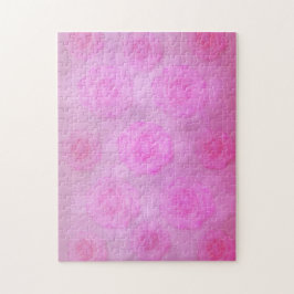 Roze aquarelrozen legpuzzel