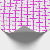Roze arabesque patroon cadeaupapier (Hoek)