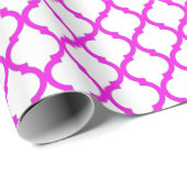 Roze arabesque patroon cadeaupapier (Rol Hoek)