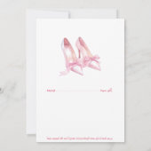 Roze Arabische bruiloft uitnodiging | Modern en el (Achterkant)