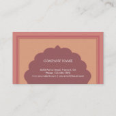  roze Arabische stijl islamitische moslim Visitekaartje (Achterkant)