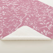 Roze Arboretum Sherpa Blanket Deken (3/4)