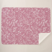 Roze Arboretum Sherpa Blanket Deken (Voorkant (horizontaal))