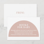 Roze Arch Books voor Baby Enclosure Ca Informatiekaartje (Voorkant / Achterkant)