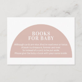 Roze Arch Books voor Baby Enclosure Ca Informatiekaartje