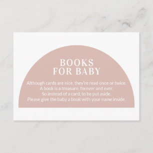 Roze Arch Books voor Baby Enclosure Ca Informatiekaartje