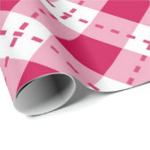 Roze Argyle Cadeaupapier (Rol Hoek)