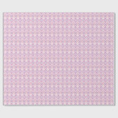 Roze Argyle Cadeaupapier (Vlak)