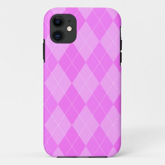 Roze Argyle Case-Mate iPhone 5 Barely There Hoesje (Achterkant)