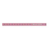 Roze Argyle Diamond Patroon met optionele tekst Grosgrain Lint (Voorkant)