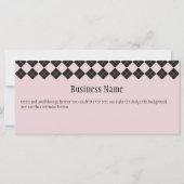 Roze Argyle Gift Certificate (Achterkant)