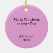 Roze Argyle Golf Lover Persoonlijk Ornament (Achterkant)