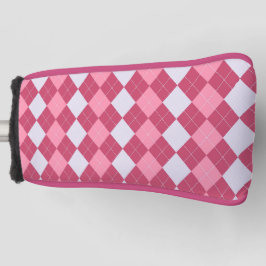 Roze Argyle Golfheadcover