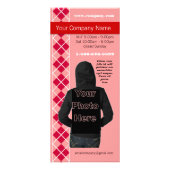 Roze Argyle Mode Diva Rack Kaart (Voorkant)