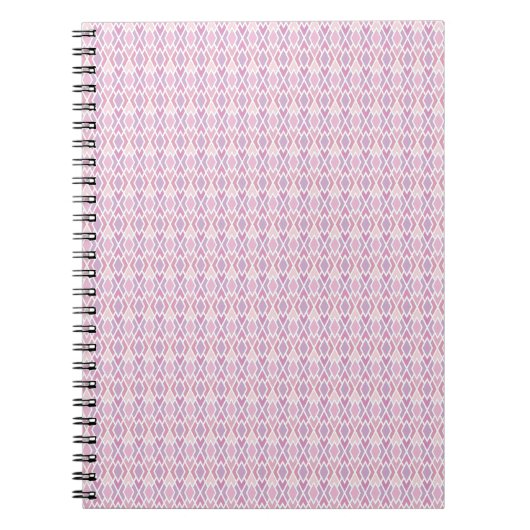 Roze Argyle Notitieboek (Voorkant)