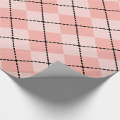 Roze Argyle-omslagpapier Cadeaupapier (Hoek)