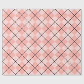 Roze Argyle-omslagpapier Cadeaupapier (Vlak)