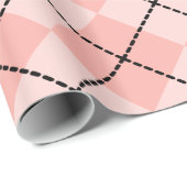 Roze Argyle-omslagpapier Cadeaupapier (Rol Hoek)