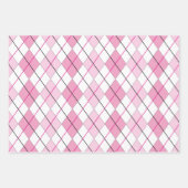 Roze Argyle-omslagpapier Inpakpapier Vel (Voorkant)