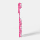 Roze Argyle Pattern iPhone Hoesje (Linkerkant)
