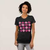 Roze Argyle Pattern T-shirt (Voorkant volledig)