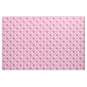 Roze argyle Paw Print Patroon Stof (Yard (91,4 cm))