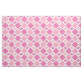 Roze argyle Paw Print Patroon Stof (Fat Quarter)