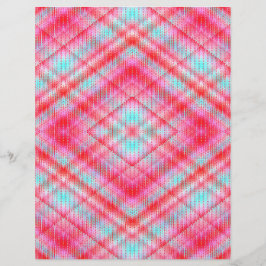 Roze Argyle Scrapbookpapier 2-zijdige pagina
