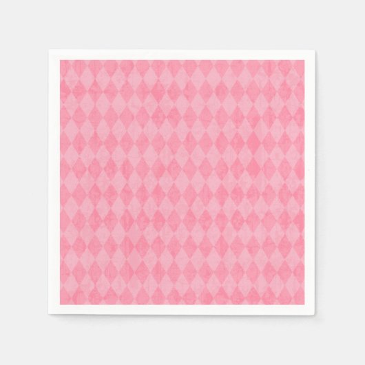 Roze Argyle Servet (Voorkant)