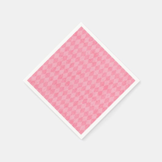 Roze Argyle Servet (Hoek)
