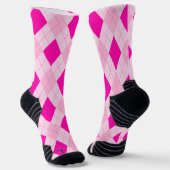 Roze Argyle Sokken (Gebogen)