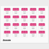 Roze Argyle sparen de Stickers van de Datum (Vel)