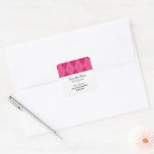 Roze Argyle sparen de Stickers van de Datum (Envelop)