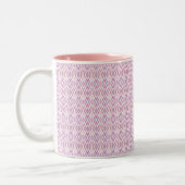 Roze Argyle Tweekleurige Koffiemok (Links)