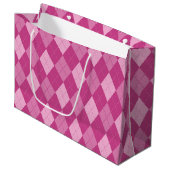 Roze Argyll Medium Gift Bag Groot Cadeauzakje (Voorkant Gekanteld)
