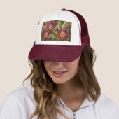 Roze Arizona woestijnbloemen Trucker Pet (In situ)