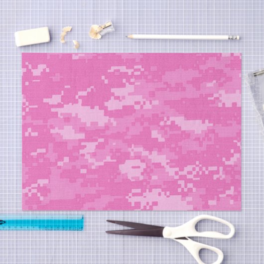 Roze ARMY ACU Camo Camouflage Tissue Papier (Craft)