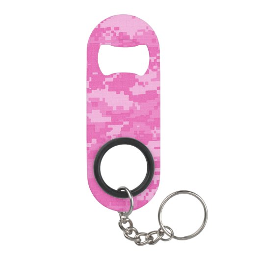 Roze ARMY ACU Camo Pet Open Sleutelhanger Sleutelhanger Flessenopener (Achterkant)