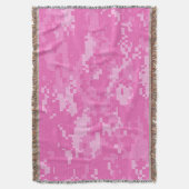 Roze ARMY ACU Camouflage Throw Blanket Deken (Voorkant Verticaal)