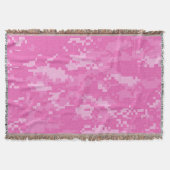 Roze ARMY ACU Camouflage Throw Blanket Deken (Voorkant)