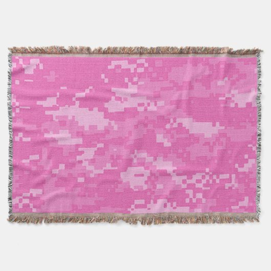 Roze ARMY ACU Camouflage Throw Blanket Deken (Voorkant)