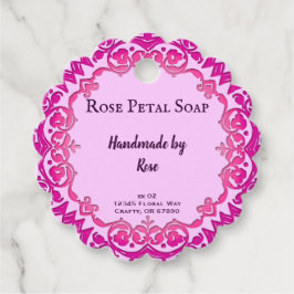 Roze Art Aangepaste handgemaakte Craft Labels