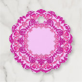 Roze Art Aangepaste handgemaakte Craft Labels (Achterkant)