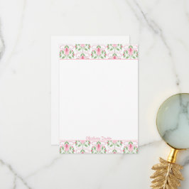 Roze Art Deco Baby shower Dank u Opmerkingen Bedankkaart