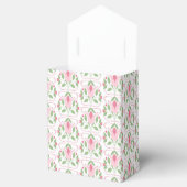 Roze Art Deco Baby shower Favor Box Bedankdoosjes (Geopend)