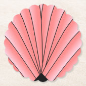 Roze Art Deco Design Kartonnen Onderzetters (Voorkant)