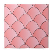 Roze Art Deco Design Tegeltje (Voorkant)
