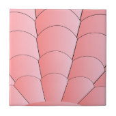 Roze Art Deco Design Tegeltje (Voorkant)