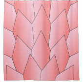 Roze Art Deco ontwerp Douchegordijn (Voorkant)