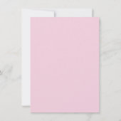 Roze Art Nouveau Border Notitiekaartje (Achterkant)